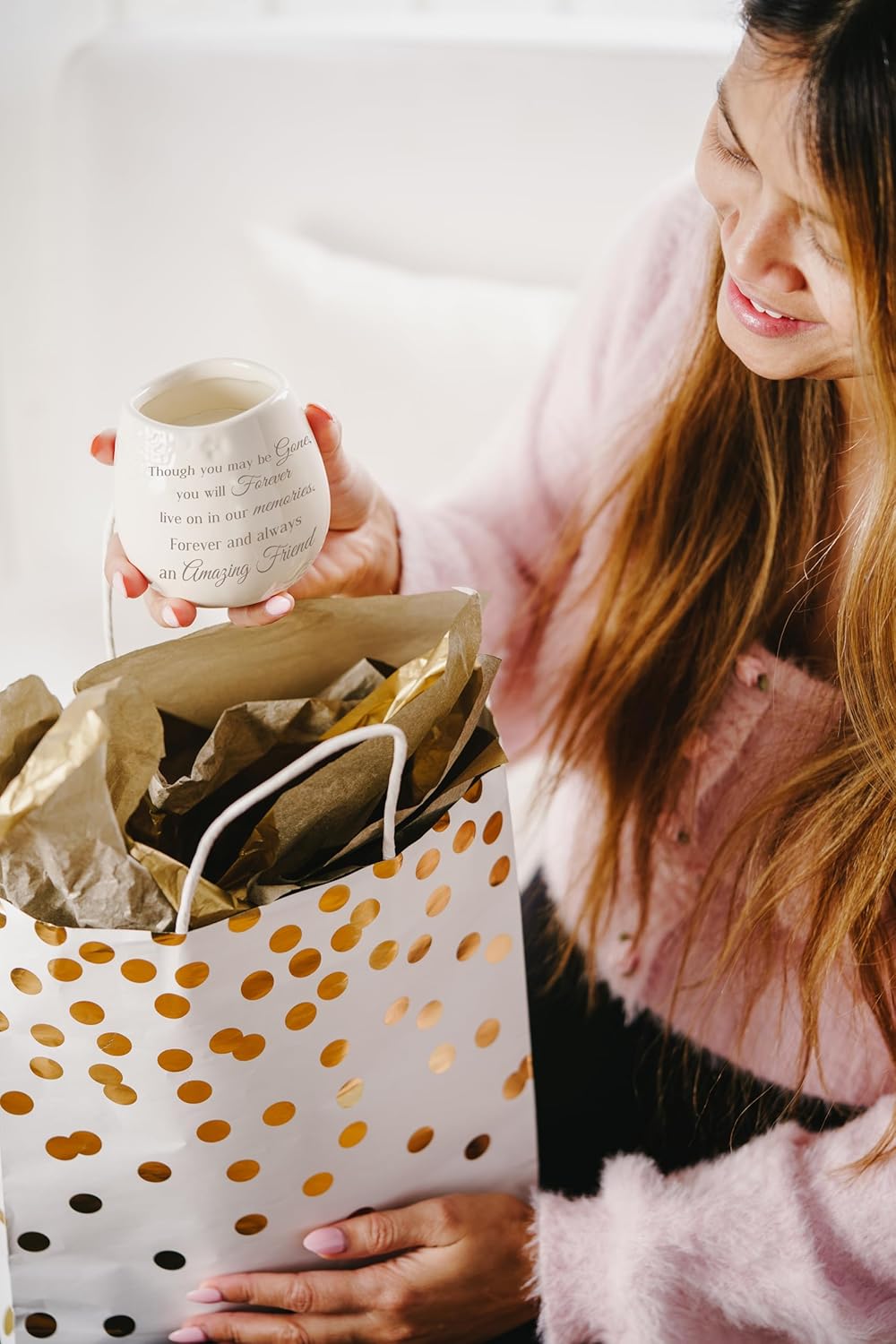 Pavilion Gift Company - Amazing Friend 8 oz Bereavement Candle, Memorial Gifts for Loss of Mother Father Friend Loved One, Remembrance, Condolences, Sympathy, 1 Count, Cream